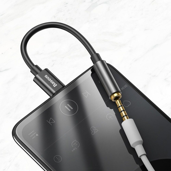 USB-C – 3,5 mm-es mini jack átalakító USB-C porttal rendelkező okostelefonokhoz, AUX csatlakozó nélkül