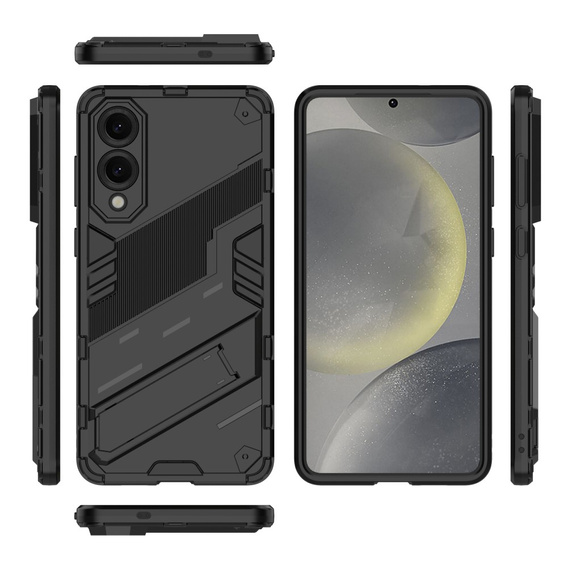 Tok Samsung Galaxy S25 Edge, Military kickstand, fekete
