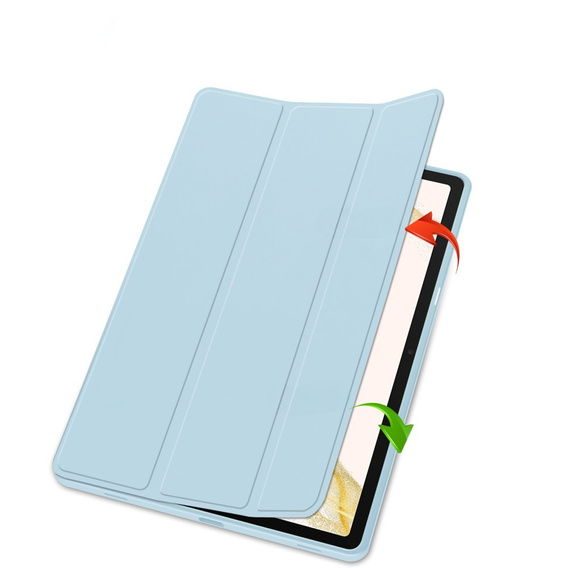 Tok Samsung Galaxy Tab S10+ Plus, Smartcase tolltartóval, kék
