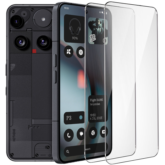 2x edzett üveg a Samsung Galaxy A15 4G / A15 5G / M15, ERBORD 9H Hard Glass a képernyőn