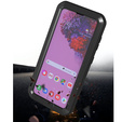 Love Mei Telefontok a Samsung Galaxy S21, armored with glass, fekete