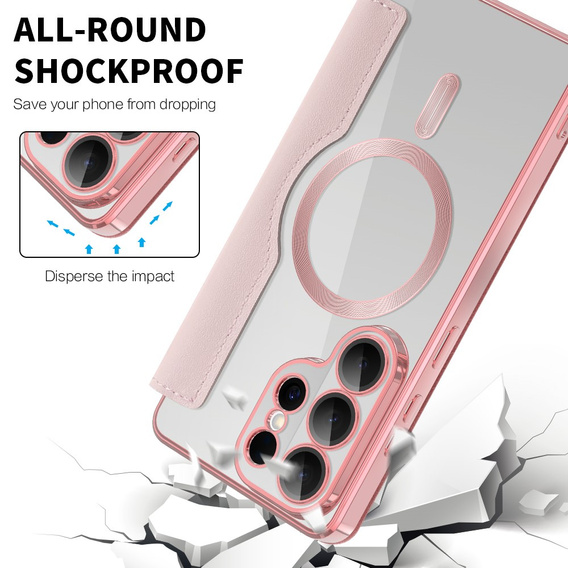 RFID pénztárca MagSafe flip tok kameravédelemmel Samsung Galaxy S26 Ultra készülékhez