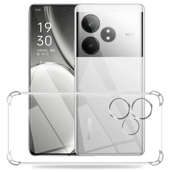 Telefontok a Realme GT 6 / 6T, Dropproof, átlátszó