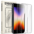 2x edzett üveg a iPhone 7/8/SE 2020/SE 2022, ERBORD 9H Hard Glass a képernyőn