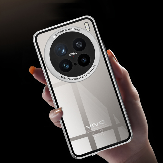 Tok Vivo X200 Pro 5G, Magnetic Dual Glass, ezüst