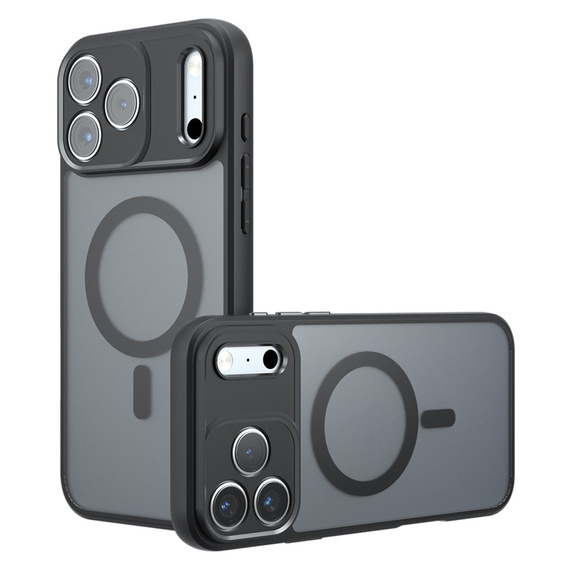 Matt tok iPhone 17 készülékhez, Magsafe-hoz, matt fekete