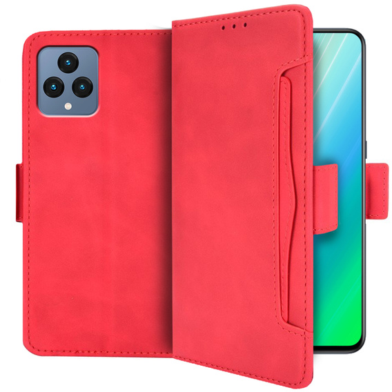 Pattintható tok a T Phone 5G, Card Slot, piros