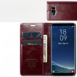 CASEME flip tok Samsung Galaxy S8, Waxy Textured, piros