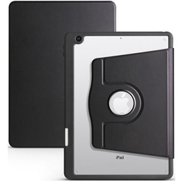 Tok iPad 10.2" 2021/2020/2019 (9/8/7 gen.), tolltartóval, 360°-os forgatható, fekete