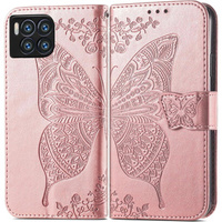 Pattintható tok a T Phone 2 Pro 5G, Butterfly, rózsaszín rose gold