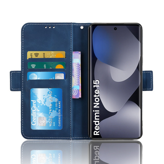 Kártyanyílásos flip tok Xiaomi Redmi Note 15 5G / Poco M8 5G készülékhez