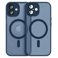 Tok iPhone 16-hoz, MagSafe, ERBORD Matt Case, tengerészkék + képernyőüveg