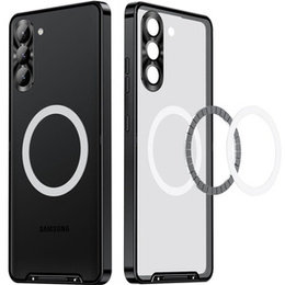 Kameravédő tok Samsung Galaxy S24+ Plus, CamShield MagSafe, átlátszó / fekete