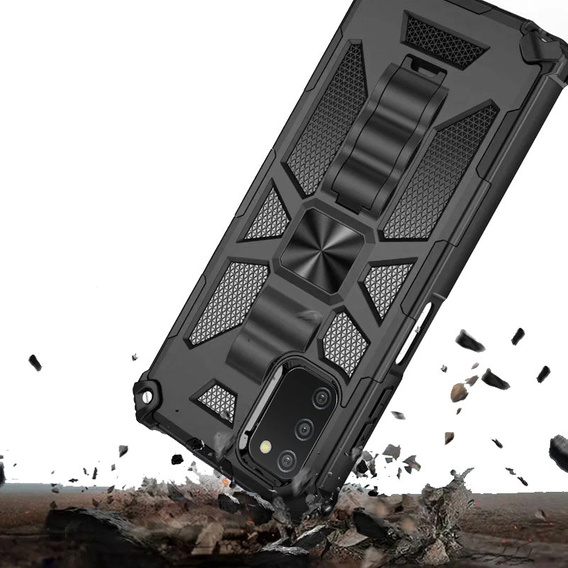 Telefontok a Samsung Galaxy A03s, Armor Kickstand, fekete