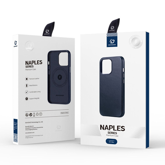 Telefontok a iPhone 14, Dux Ducis Max Naples, kék