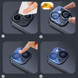 2x ERBORD edzett üveg a kamera számára, hogy iPhone 15 / 15 Plus