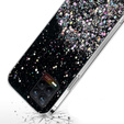 Telefontok a Realme 8 / 8 Pro, Glittery, fekete