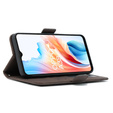 Pattintható tok a Oppo A38 4G / Oppo A18 4G, Card Slot, barna