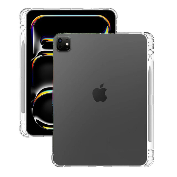 Tok iPad Pro 11" 2024 (5 gen.) készülékhez, szilikon, átlátszó