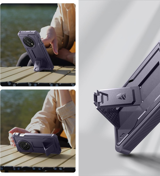 Páncélozott tok a OnePlus 13, Dexnor Full Body (Two Frames), lila