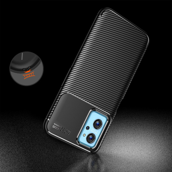 Telefontok a Realme 9i / Oppo A96 / Oppo A36, Carbon Gel, fekete