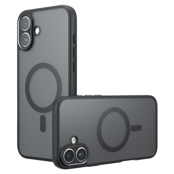 Matt tok iPhone 17 készülékhez, Magsafe-hoz, matt fekete