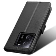 Flip tok Xiaomi 13T / 13T Pro / Redmi K60 Ultra-hez, Smart Magnet, fekete