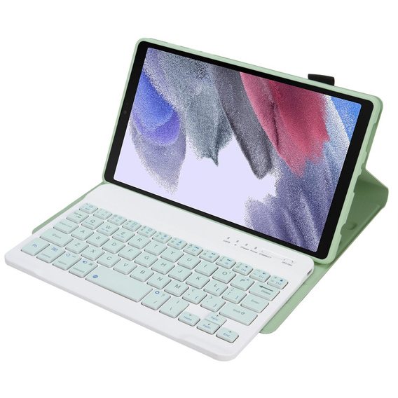 Tok + billentyűzet Samsung Galaxy Tab A7 Lite 8.7 T220 / 225, világoszöld
