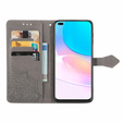 Pattintható tok a Huawei nova 8i, Mandala, szürke