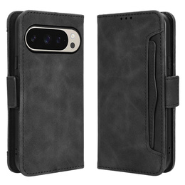 Pattintható tok a Google Pixel 9 / Google Pixel 9 Pro, Card Slot, fekete