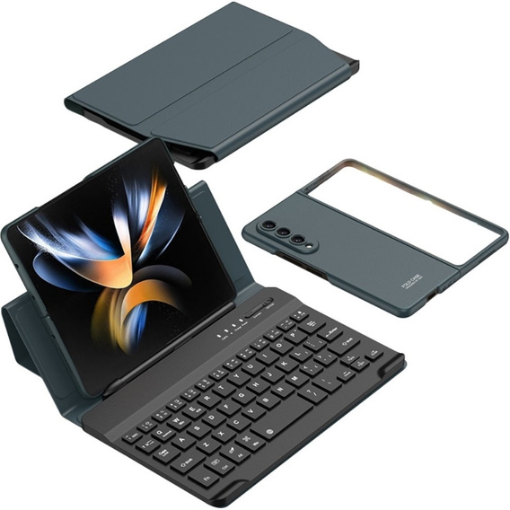 Tok + billentyűzet Samsung Galaxy Z Fold4 5G, zöld