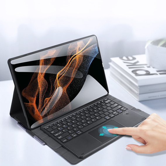 Tok + billentyűzet Samsung Galaxy Tab S8 Ultra, Dux Ducis Magnetic, fekete