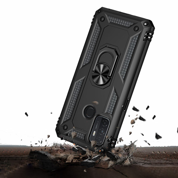 Páncélozott telefontok a Oppo A53 / Oppo A53s / A32 4G, Nox Case Ring, fekete