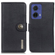 KHAZNEH RFID tok Motorola G85 5G, Litchi textúra, fekete