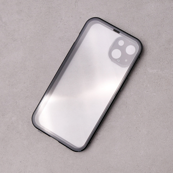 Tok iPhone 13, Magnetic Dual Glass, fekete