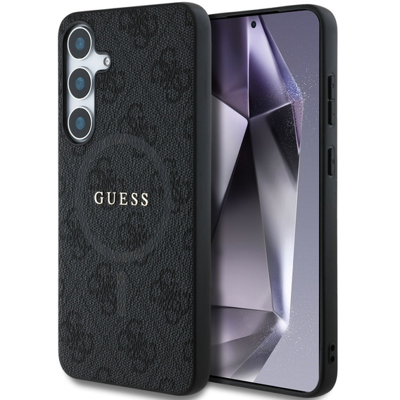GUESS Telefontok a Samsung Galaxy S25, 4G Ring Classic Logo, szürke