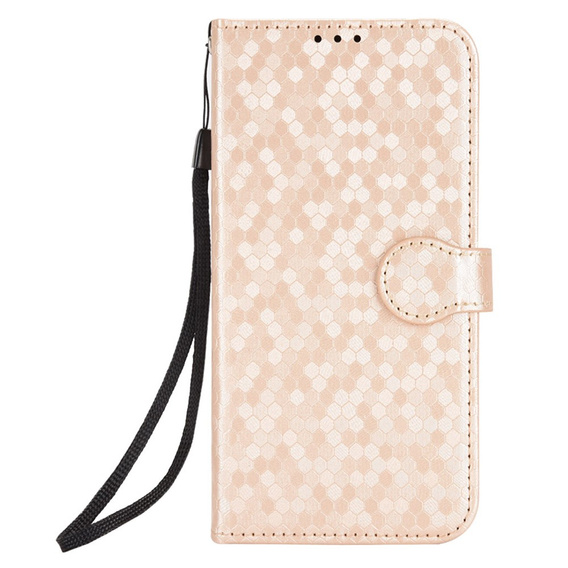 Flap tok Xiaomi Redmi Note 14 4G, Wallet Rhombus, rózsaszín