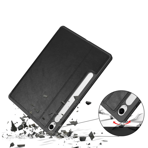 Tok Lenovo Tab M11, Business Card and Pen Slotl, fekete