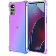 Tok Motorola Moto G22, Gradient Dropproof, Lila / kék