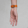 ERBORD univerzális szilikon szíj 22mm, Dual Color, narancssárga / fekete / fekete csat