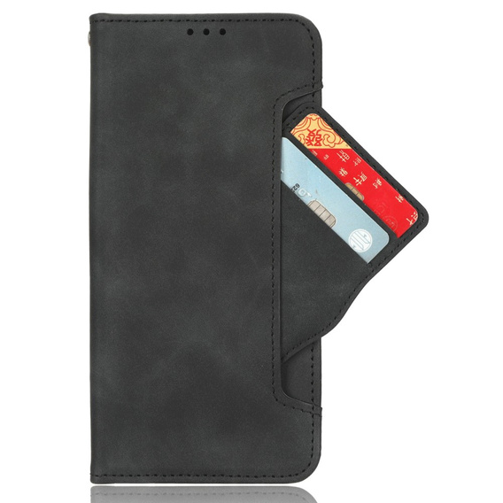 Pattintható tok a Vivo Y19s, Card Slot, fekete