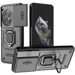 Telefontok a OnePlus 12 5G, KickStand Camera Lens, fekete