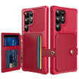 Tok Samsung Galaxy S25 Ultra, Card Holder Kickstand, fekete