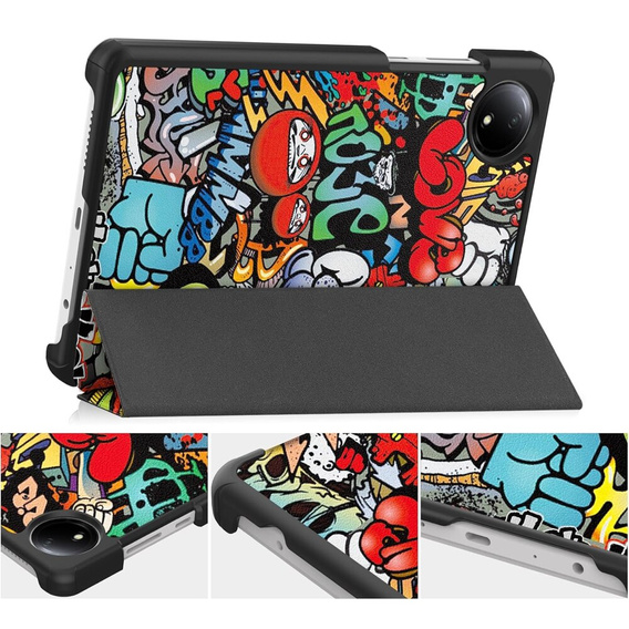 Tok Xiaomi Redmi Pad SE 8.7, Smartcase, graffiti