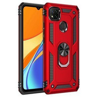 Páncélozott telefontok a Xiaomi Redmi 9C, Nox Case Ring, piros