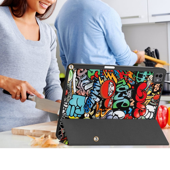 Tok iPad Pro 13" 2024 (7 gen.), Smartcase, graffiti