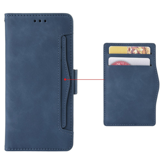 Pattintható tok a Samsung Galaxy M34, Card Slot, kék
