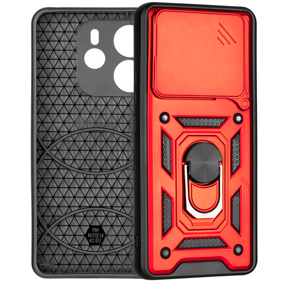 Telefontok a Xiaomi Redmi Note 14 4G, CamShield Slide, piros