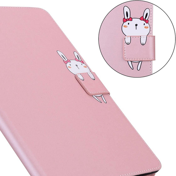 Tok iPad 10.2" 2021/2020/2019 (9/8/7 gen.), pánttal, animal, rózsaszín