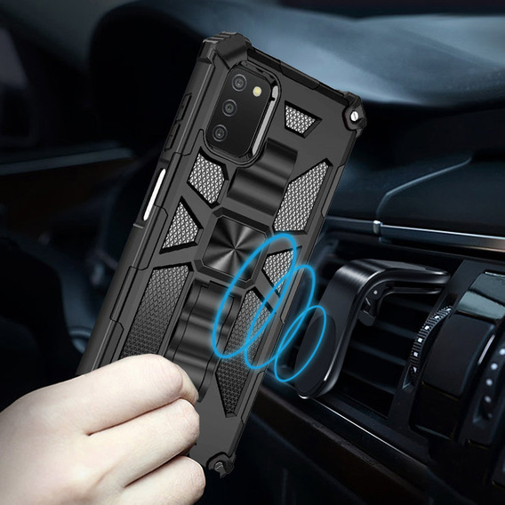 Telefontok a Samsung Galaxy A03s, Armor Kickstand, fekete